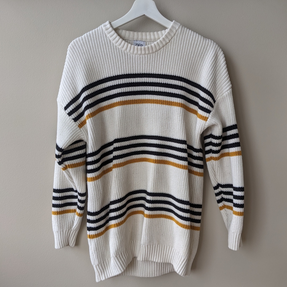 Zara 100% Cotton Knit Sweater